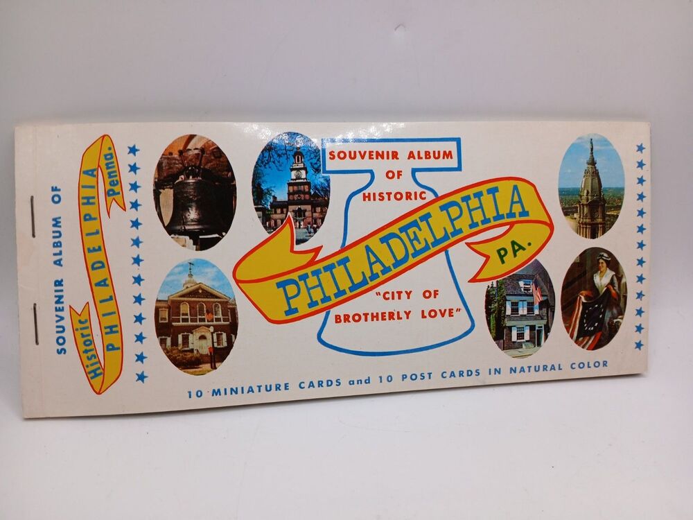 PHILADELPHIA - Souvenir Album of Historic "City of Brotherly Love", 10 Postcards
